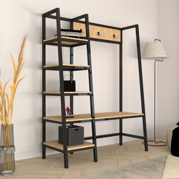 Meuble d'entre Valansiya - Chne/noir