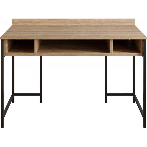 Bureau Tumata 119,5x62 cm - Noir/noyer