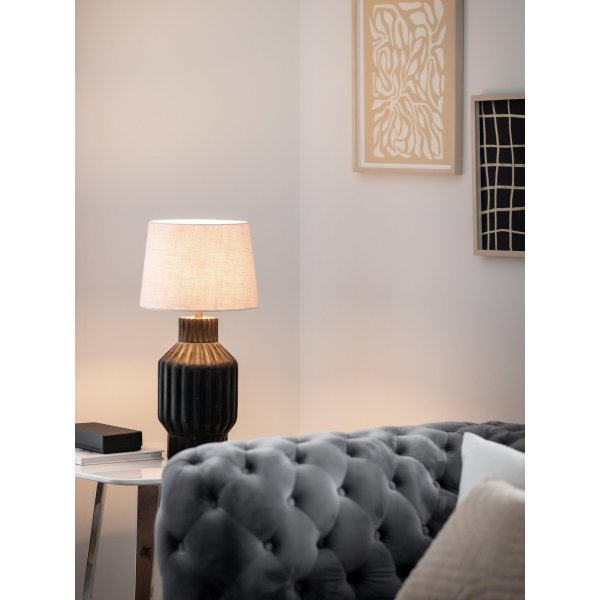 Pied de lampe Turi - Noir - 45 cm