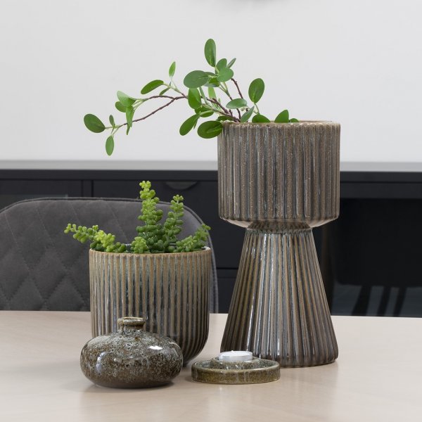 Pot Kuglu Marron/Bleu Ø14,5 cm Pot Kuglu Marron/Bleu Ø14,5 cm