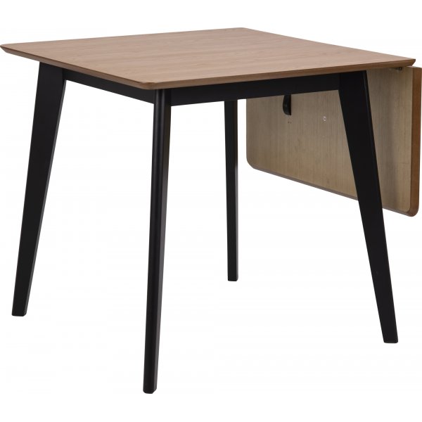 Table  manger Roxby 80-120 cm - Chne/noir