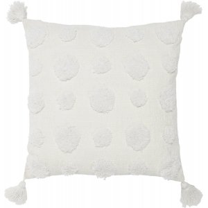 Pom kuddfodral 45 x 45 cm - Offwhite