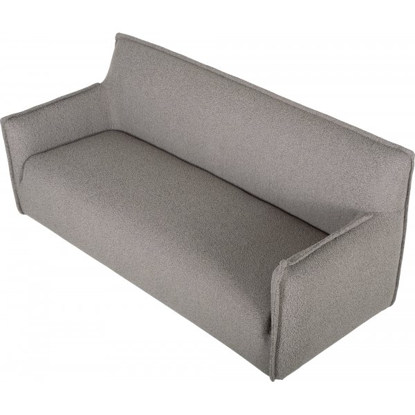 Soffa 3-sits i mörkbeige bouclè - Jupiter Soffa 3-sits i mörkbeige bouclè - Jupiter