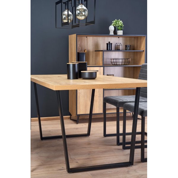 Gentofte matbord 160 cm - Ek/svart Gentofte matbord 160 cm - Ek/svart