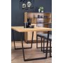 Gentofte matbord 160 cm - Ek/svart