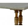 Columbus Rustikt bord 230cm - Natur/Zink
