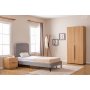 Lit simple Lody 90 x 200 cm - Gris