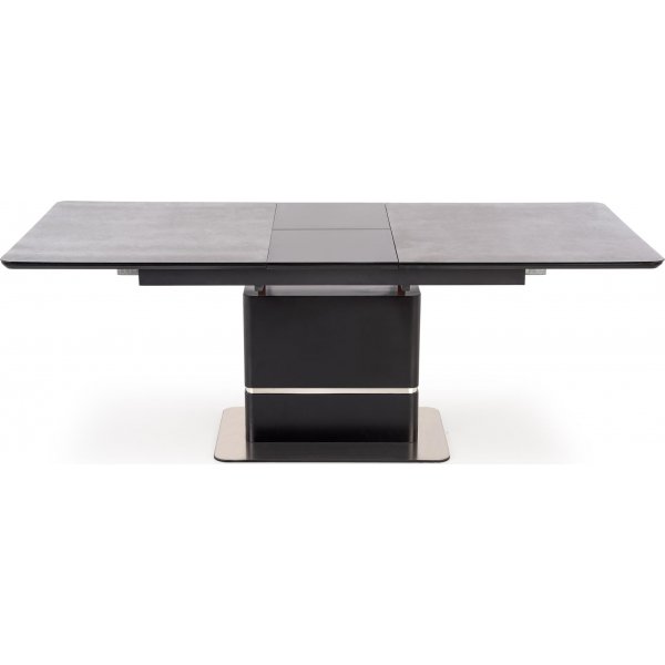 Table à manger Martin 160-200 x 90 cm - Gris foncé/noir Table à manger Martin 160-200 x 90 cm - Gris foncé/noir