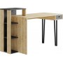 Loyd skrivbord 141x92 cm - Ek/antracit