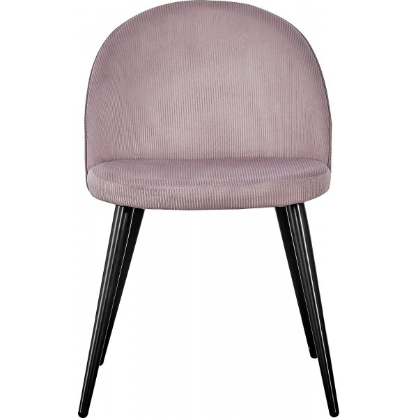 Chaise de salle  manger Alice - Velours ctel rose