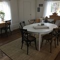Köpte både svarta och ek stolar. Passar bra i vårt 1800-talshus. Mycket nöjda! Vintage matstol - Antikbetsad Ek