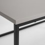Pal soffbord 88 x 50 cm - Ljus mocka/svart