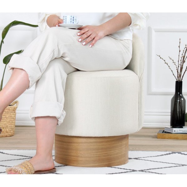 Pouf Barren - Crème Pouf Barren - Crème