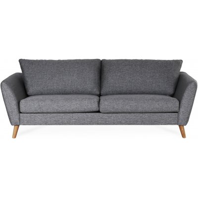 Country 3-sits soffa i grtt tyg 250 cm + Mbeltassar