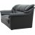 Dominic 2-sits soffa - Svart konstläder + Fläckborttagare för möbler