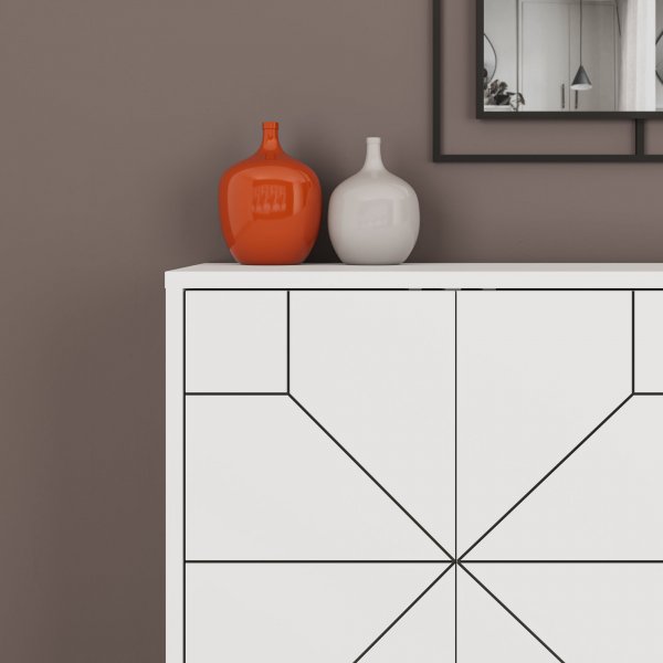 Buffet Dune 123 cm - Blanc Buffet Dune 123 cm - Blanc