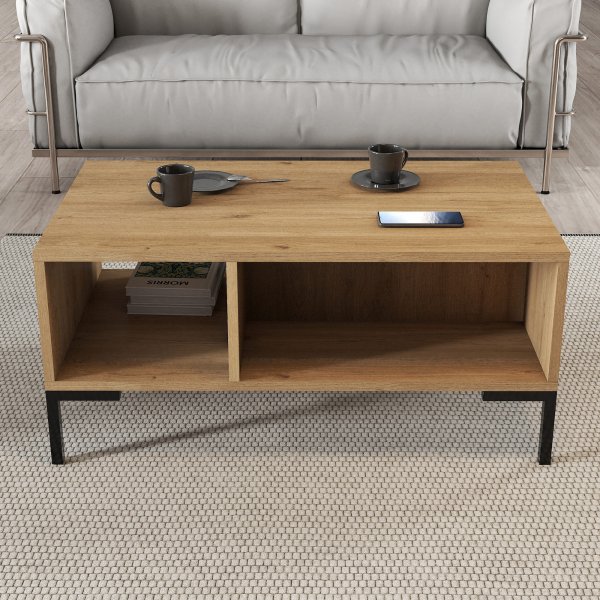 Table basse Aurora 90 x 41,6 cm - Chêne Table basse Aurora 90 x 41,6 cm - Chêne