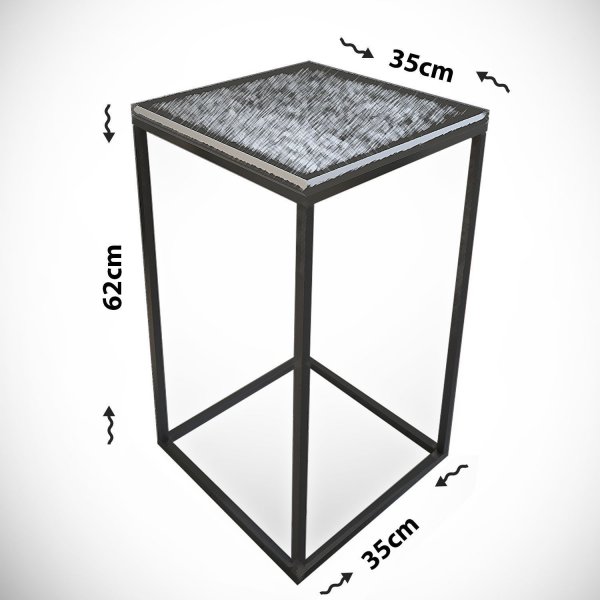 Table d'appoint Pure 35 x 35 cm - Noir/blanc Table d'appoint Pure 35 x 35 cm - Noir/blanc