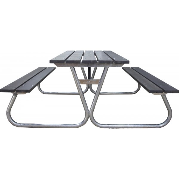 Stabiele bankenset zonder rugleuning - Grijs