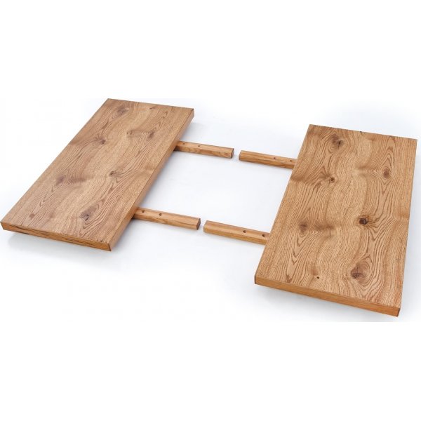 Table  manger Xavier 160-250 x 90 cm - Chne/noir