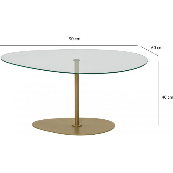 Table basse Porto 90 x 60 cm - Or Table basse Porto 90 x 60 cm - Or
