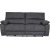 Canap inclinable 3 places Coventry avec mcanisme lectrique - Microfibre grise