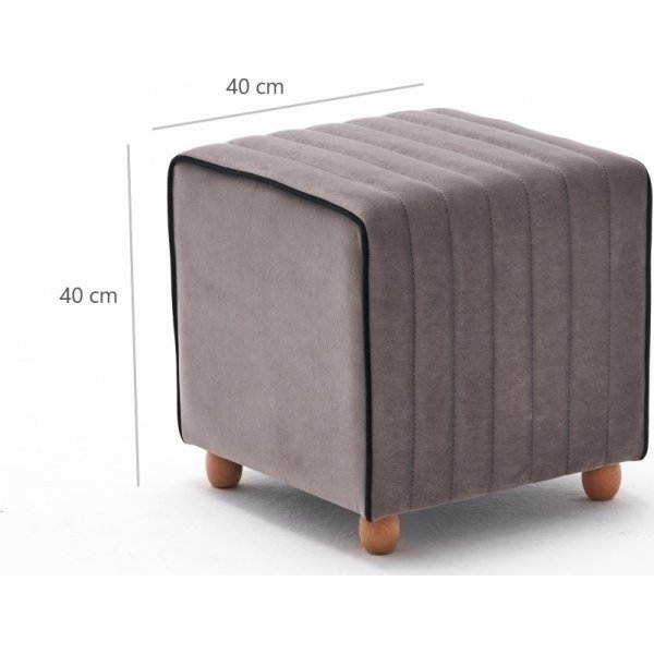 Pouf Mona - Gris Pouf Mona - Gris