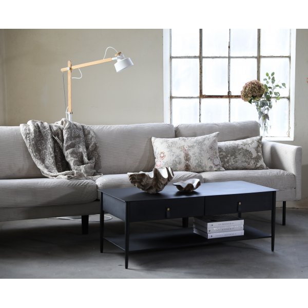 Soffa 3-sits i beige manchester - 262 cm bred Soffa 3-sits i beige manchester - 262 cm bred