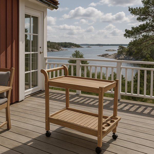 Salt serveringsvagn i Teak