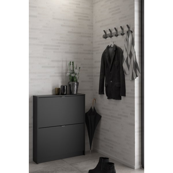 Shoes skoskåp med 2 fack - Svart Shoes skoskåp med 2 fack - Svart