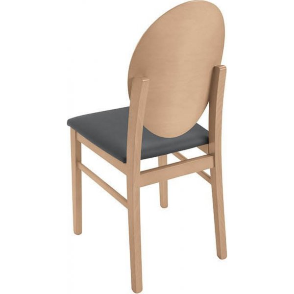 Chaise de salle  manger Bernardin - Gris fonc