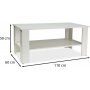 Camille soffbord 110 x 60 cm - Vit