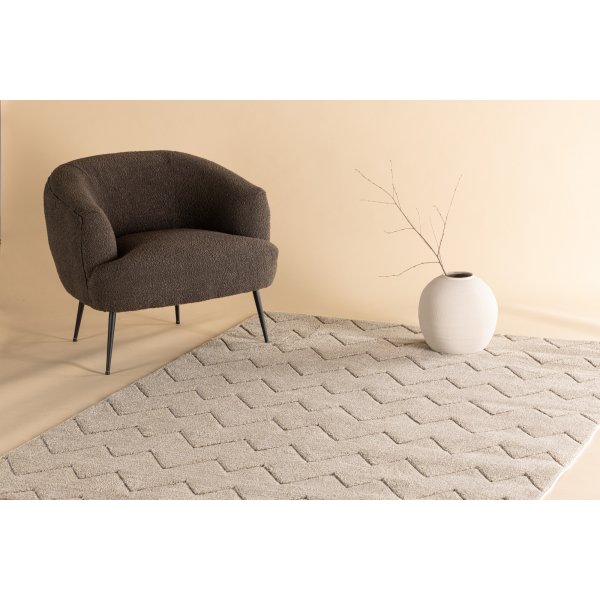 Fia vloerkleed 230 x 160 cm - Bruin