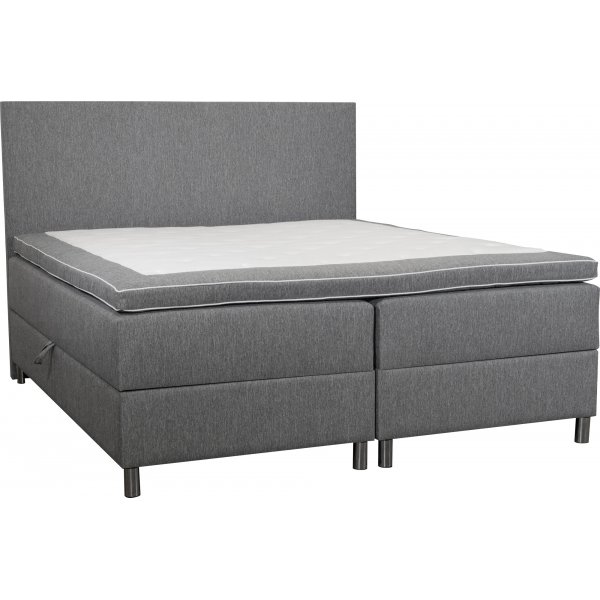 Sng 180x200 cm med frvaring gr boxbed
