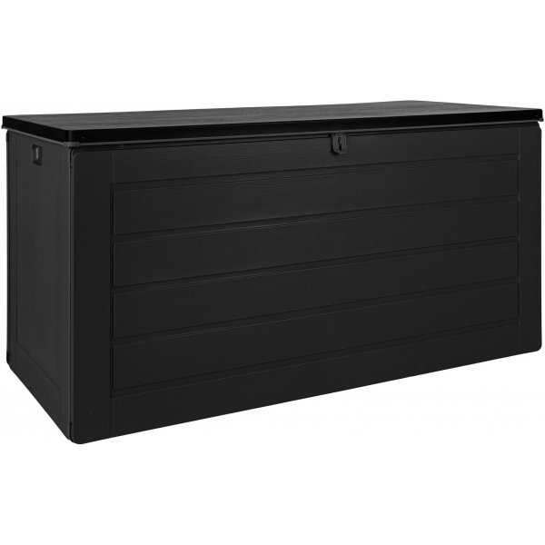 Dubrovnik dynbox 146,5 x 71 x 75 cm 680 liter - Svart plast Dubrovnik dynbox 146,5 x 71 x 75 cm 680 liter - Svart plast