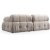 Petite 2-sits soffa - Cream