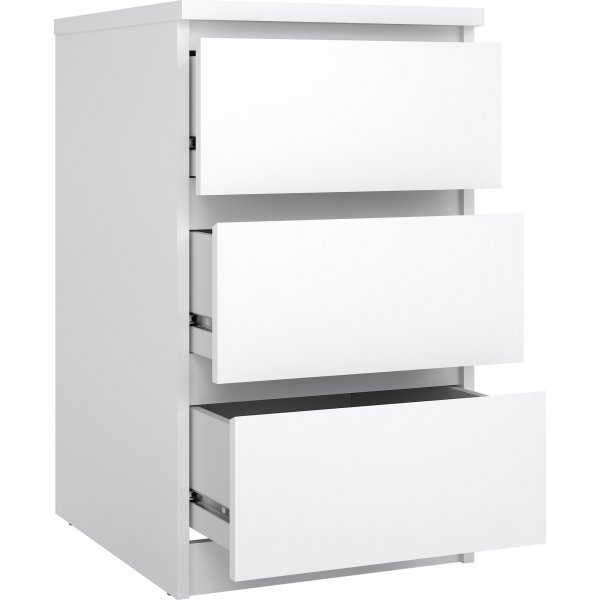 Smalle ladekast met 3 lades 70 cm hoog en 40,5 cm breed Smalle ladekast met 3 lades 70 cm hoog en 40,5 cm breed