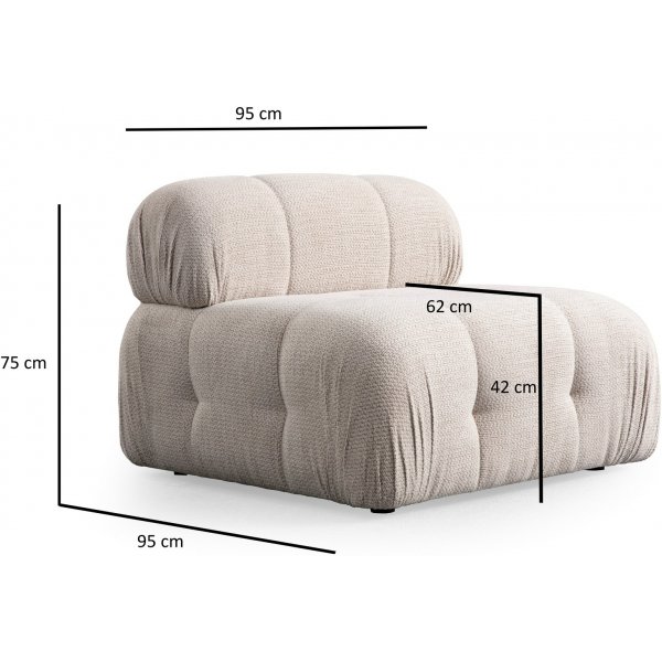 Petit canapé 3 places - Crème Petit canapé 3 places - Crème