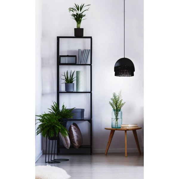 Plafondlamp met franjes - Zwart Plafondlamp met franjes - Zwart