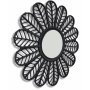 Peacock svart rund spegel 90 cm