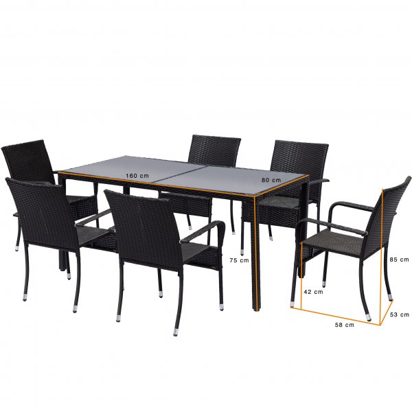 Matgrupp Boarp bord med 6 stolar Matgrupp Boarp bord med 6 stolar