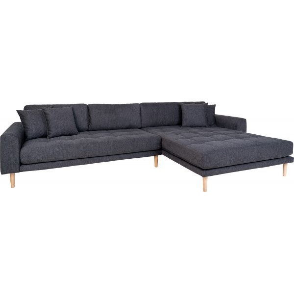 Canap divan Lido Gris fonc  droite