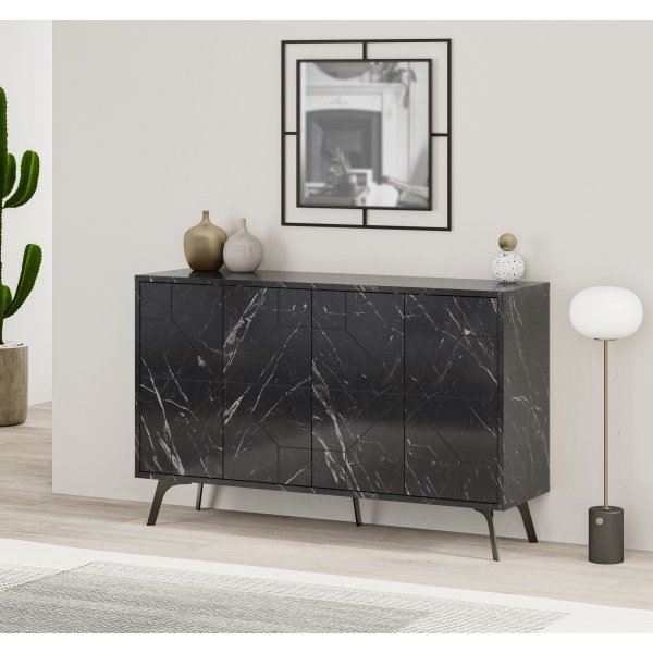 Buffet Dune 123 cm - Noir Buffet Dune 123 cm - Noir