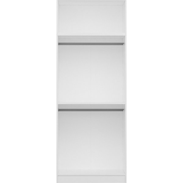 Armoire Capeto avec meuble haut, 90 cm - Blanc Armoire Capeto avec meuble haut, 90 cm - Blanc