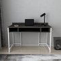 Alma skrivbord 120 x 60 cm - Vit/mrkgr