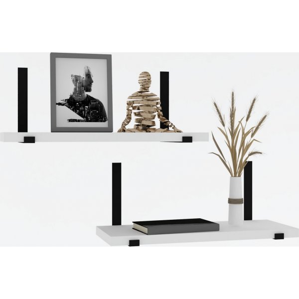 Lama wandplank - Wit