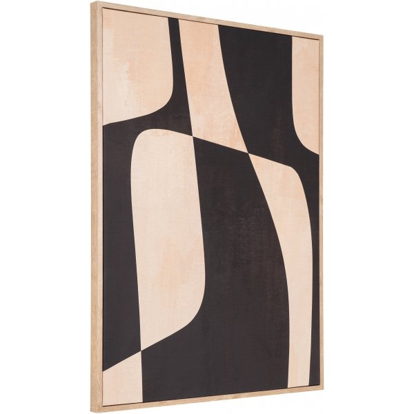 Cape Town canvastavla 50 x 70 cm - Svart/Beige