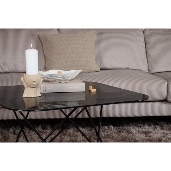 Michel soffbord 80 x 80 cm - Svart