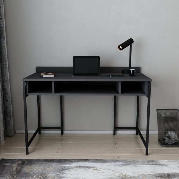 Bureau Alma 120 x 60 cm - Noir/anthracite
