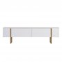 TV-b�nk Orost 180 cm - Vit/guld